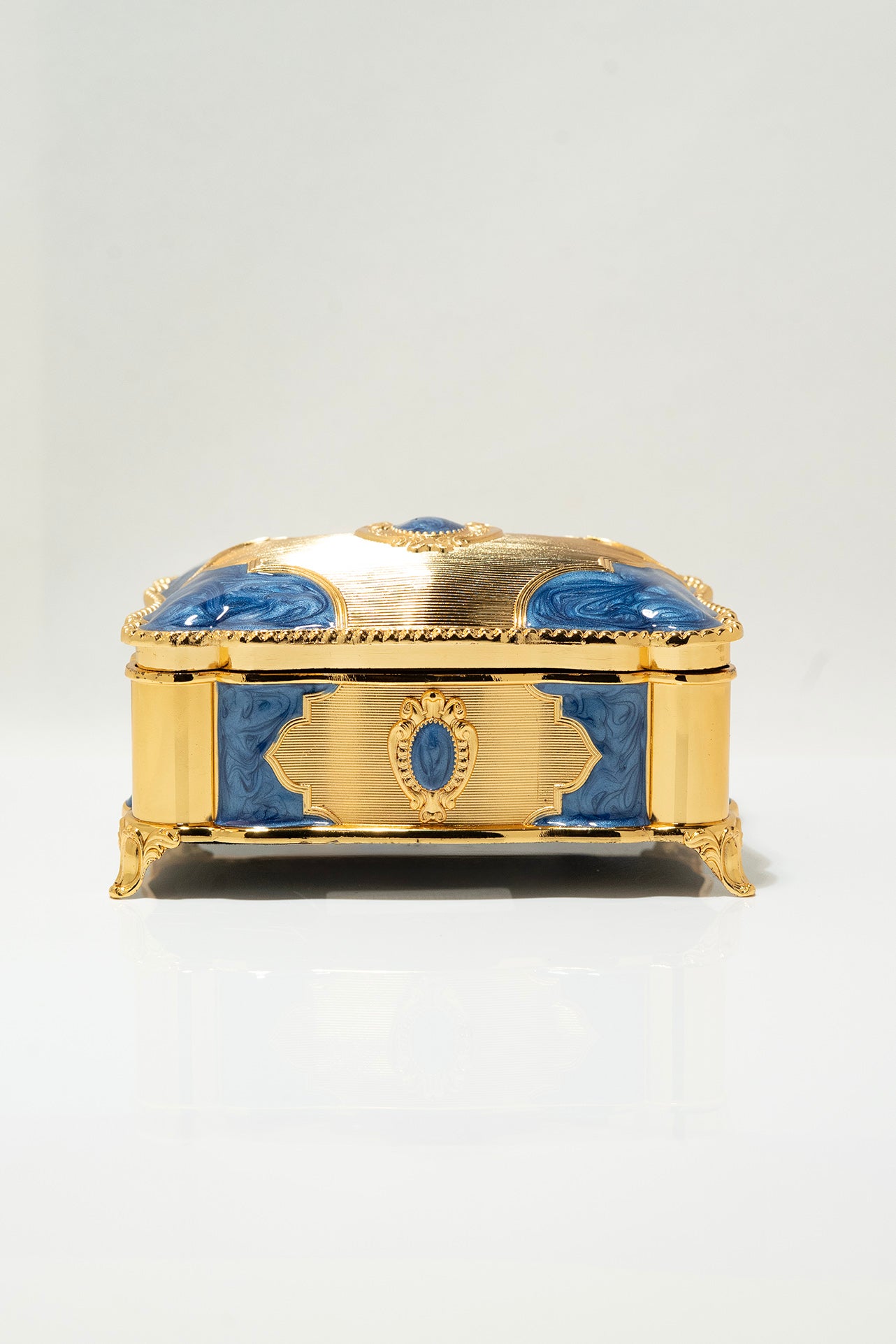 Luxury Gold and Blue Arabic Incense Burner Set