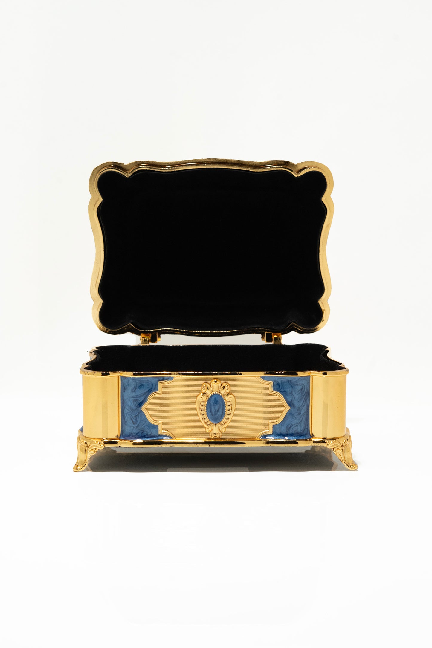 Luxury Gold and Blue Arabic Incense Burner Set