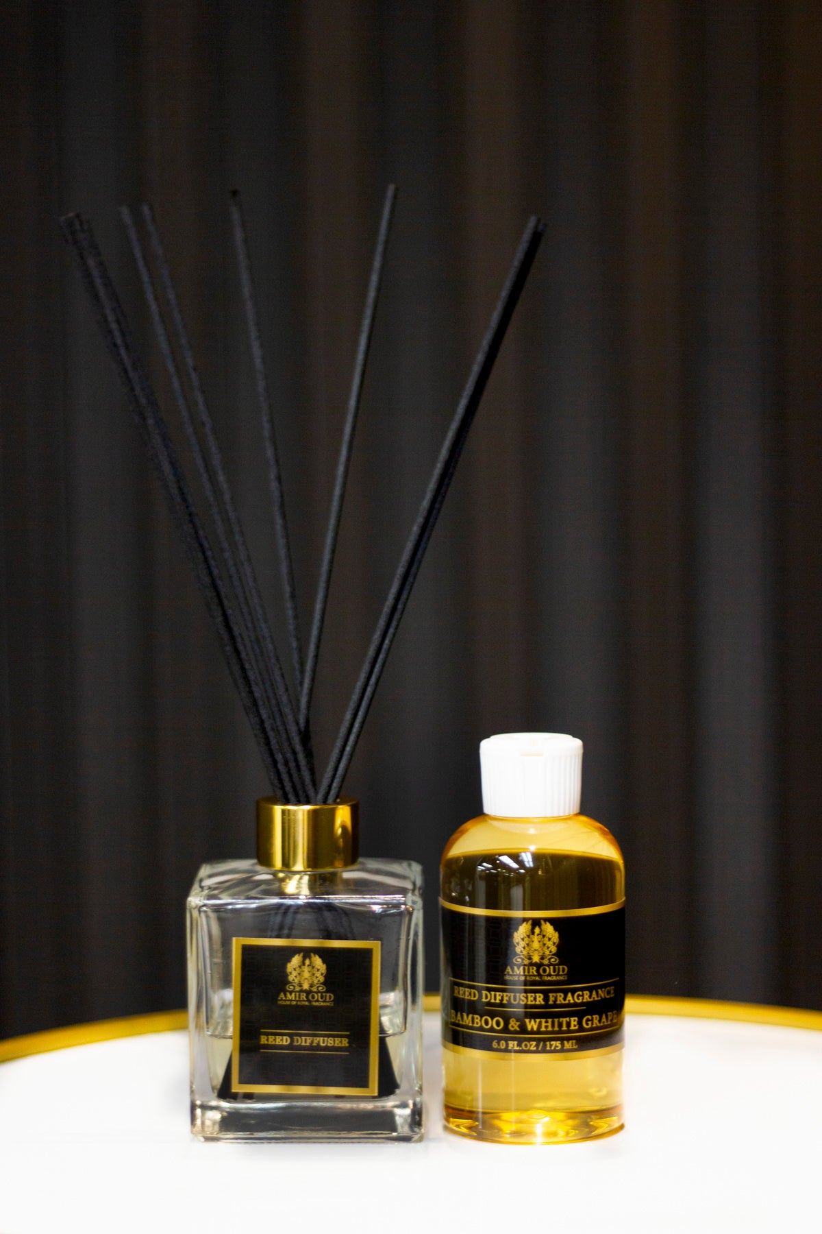 Bamboo and White Grape Reed Diffuser Set