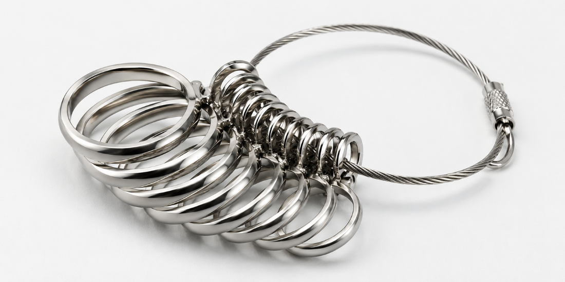 Metal ring sizing gauges