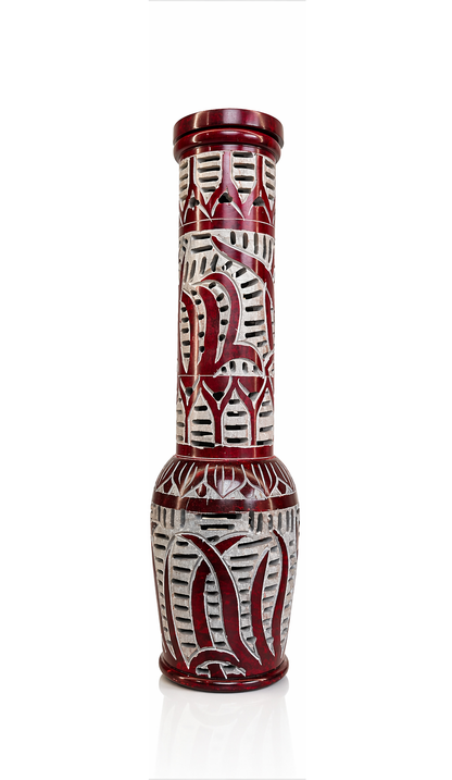 Hand Carved Soapstone Incense Tower Burner for Sticks & Cones, 3 Colors