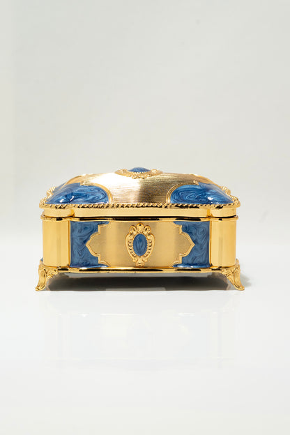 Luxury Gold and Blue Arabic Incense Burner Set