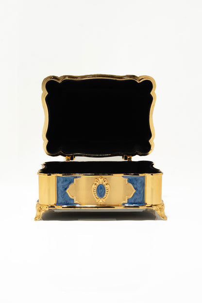 Luxury Gold and Blue Arabic Incense Burner Set