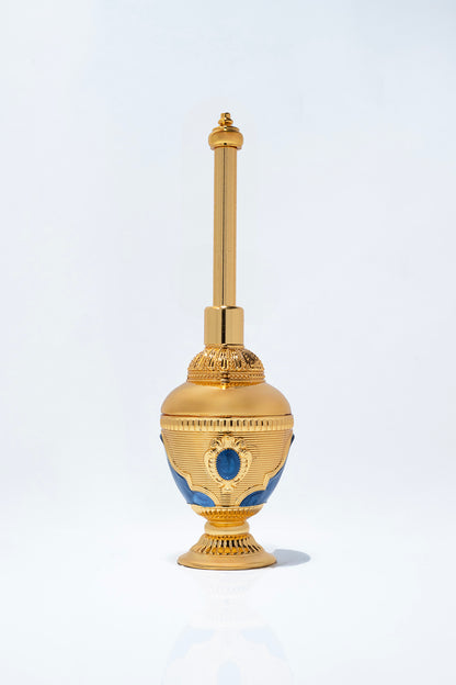 Luxury Gold and Blue Arabic Incense Burner Set