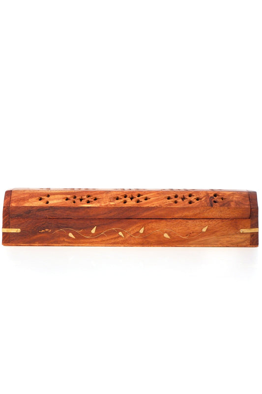 Wooden Incense Holder Cascet-Style- with Storage (STYLE MAY VARY)