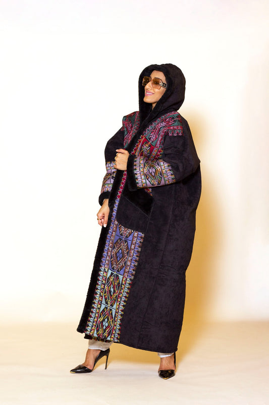Black Palestinian Farwa (coat)