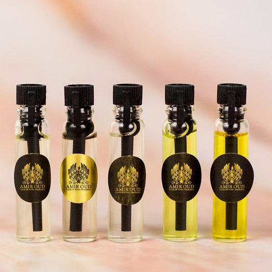 Flora - Colored Oil Blends Vial 1 ml with background