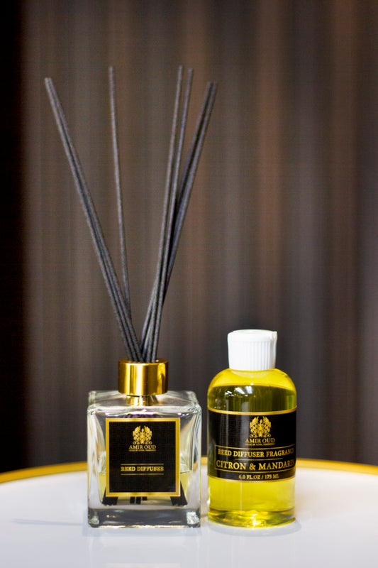 Citron and Mandarine Reed Diffuser Set