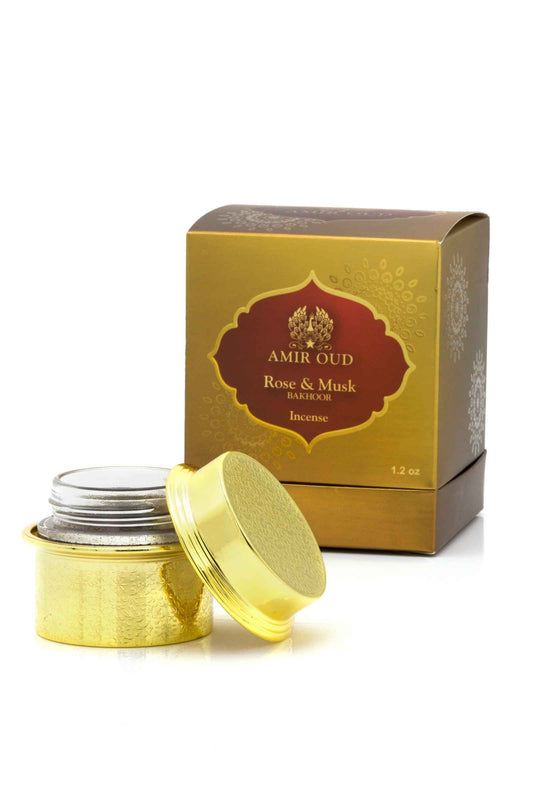 Amir Rose and Musk Incense Bakhoor (1.2 oz)
