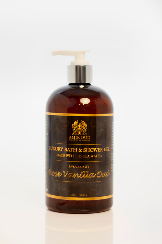 Rose and Vanilla Oud Luxury Bath & Shower Gel