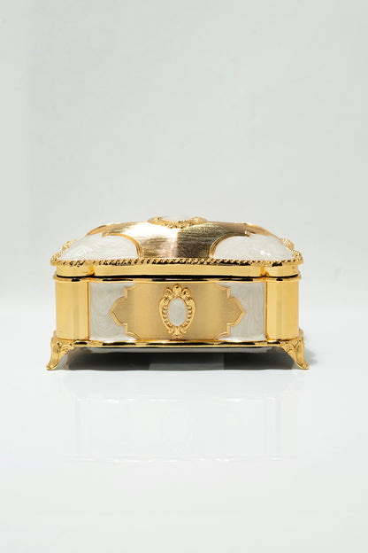 Luxury Gold and White Arabic Incense Burner Set